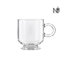 فنجان شیشه ای پایه دار 220 سی سی